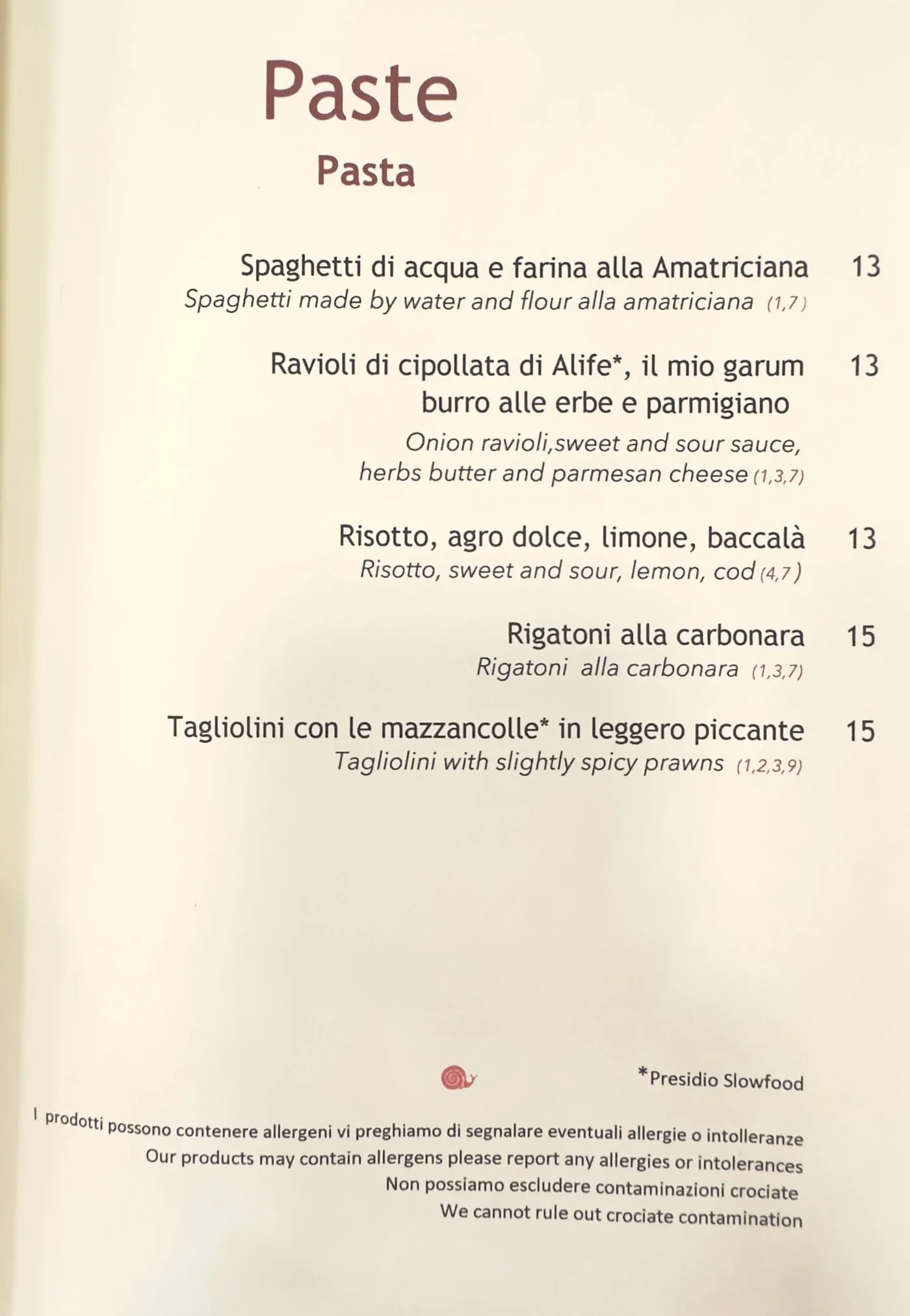 L'Arcangelo - menu photos - 2