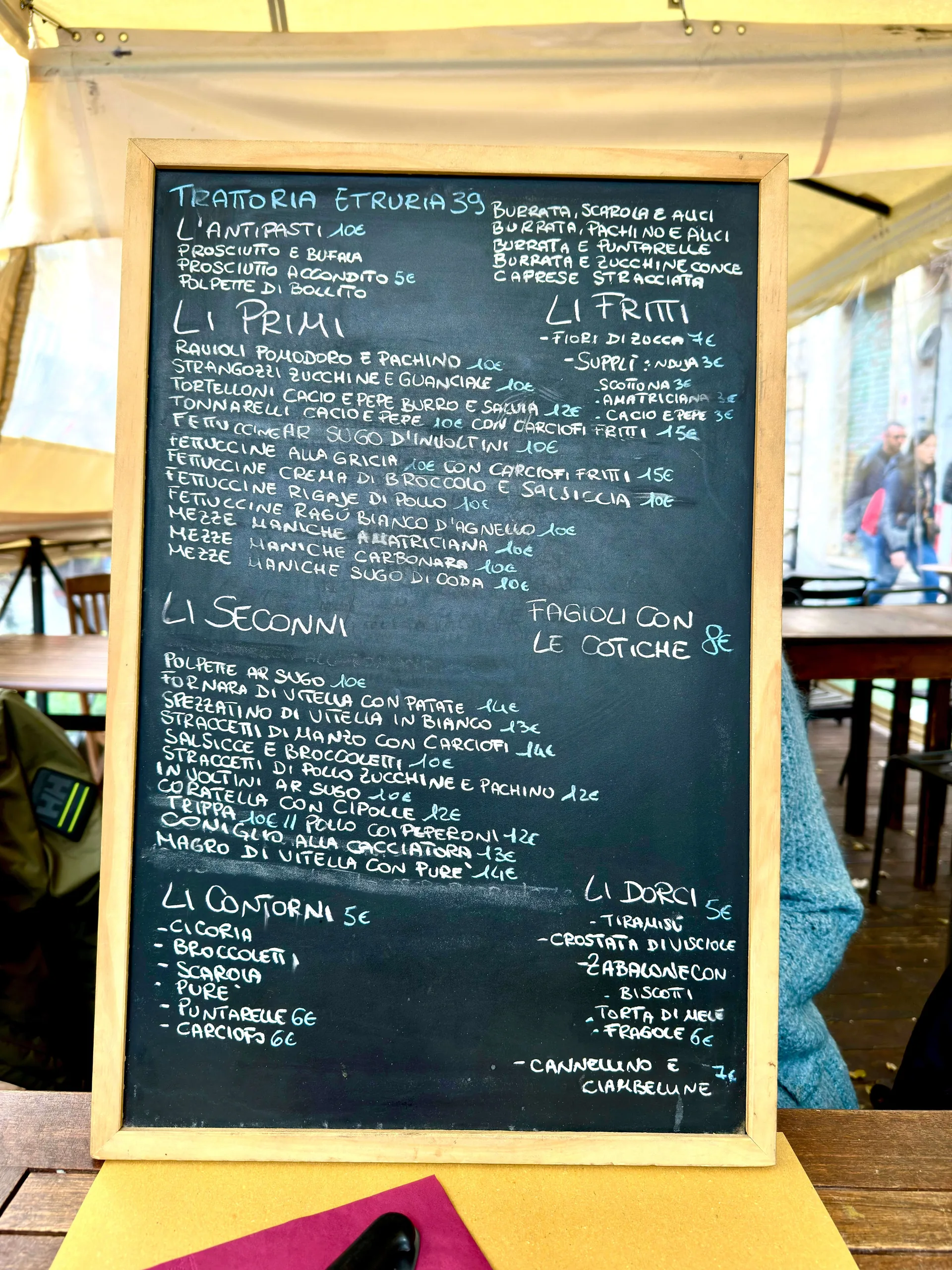 Trattoria Etruria 39 - foto menu - 1