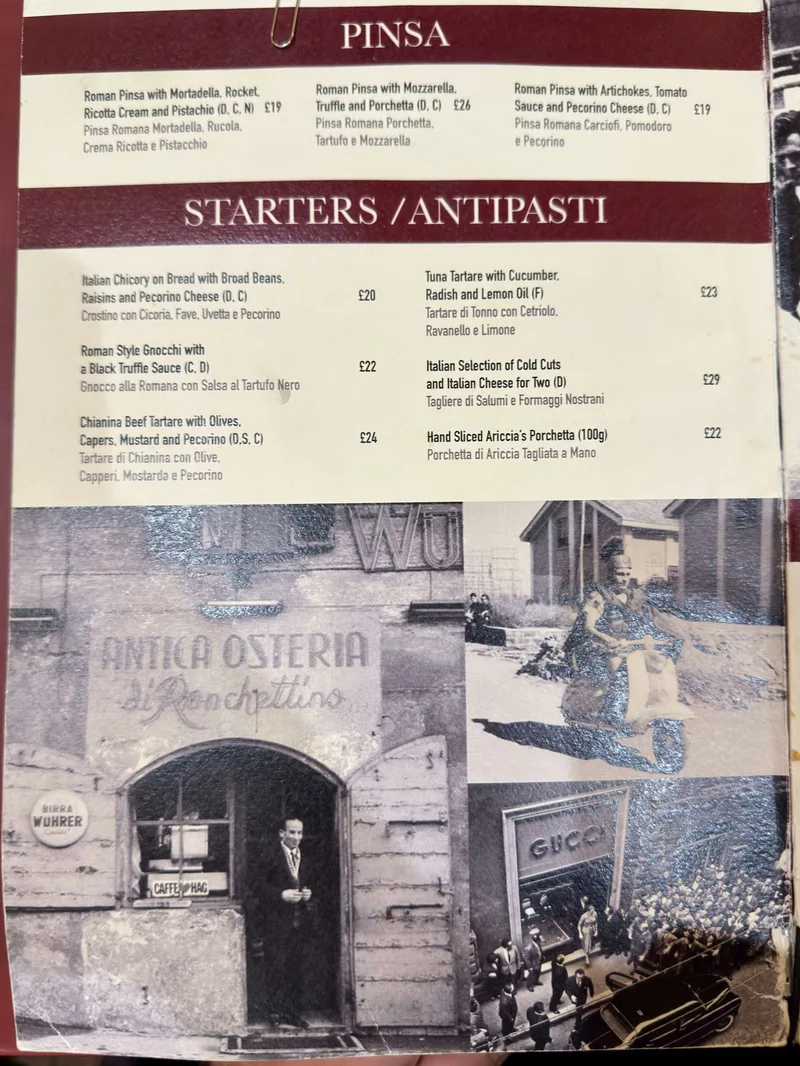 Osteria Romana - मेनू की तस्वीर - 4 Osteria Romana - मेनू की तस्वीर - 4