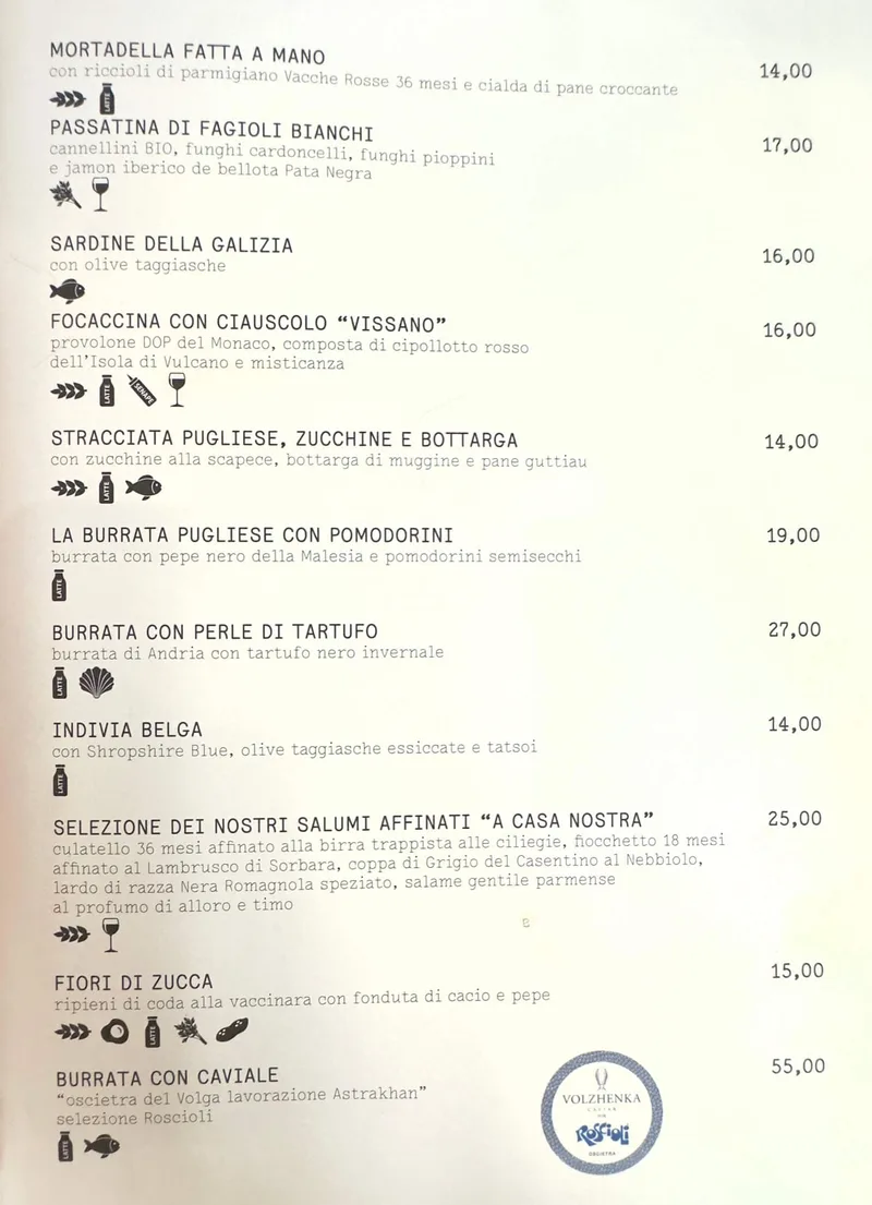 Roscioli Salumeria con Cucina - menu photos - 1
