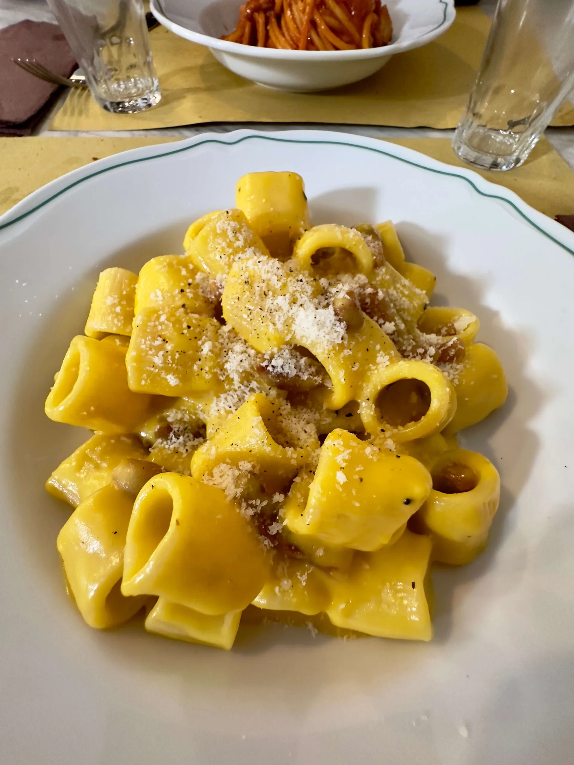 Carbonara at Santo Palato in Rome