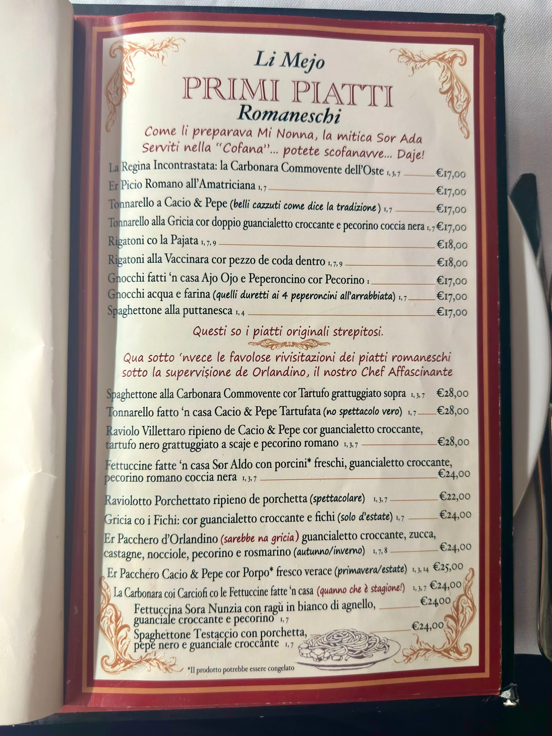 La Villetta dal 1940 - photos du menu - 1