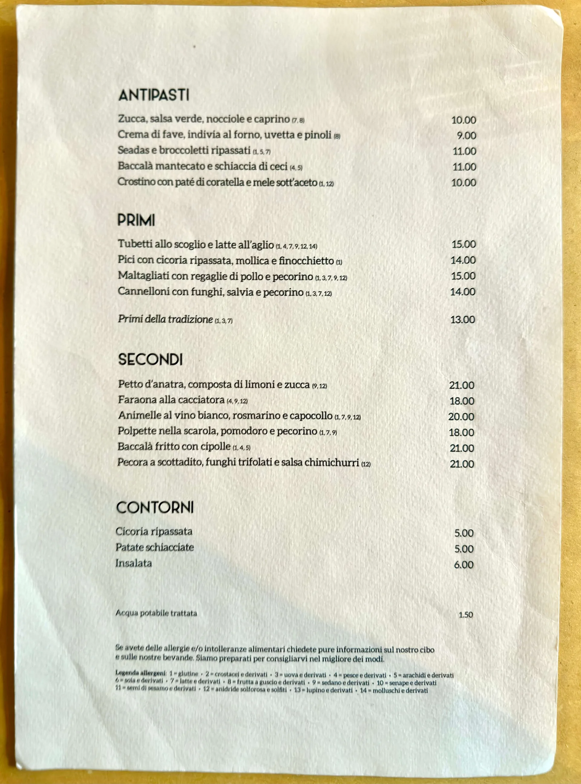 Trattoria Pennestri  - foto menu - 1