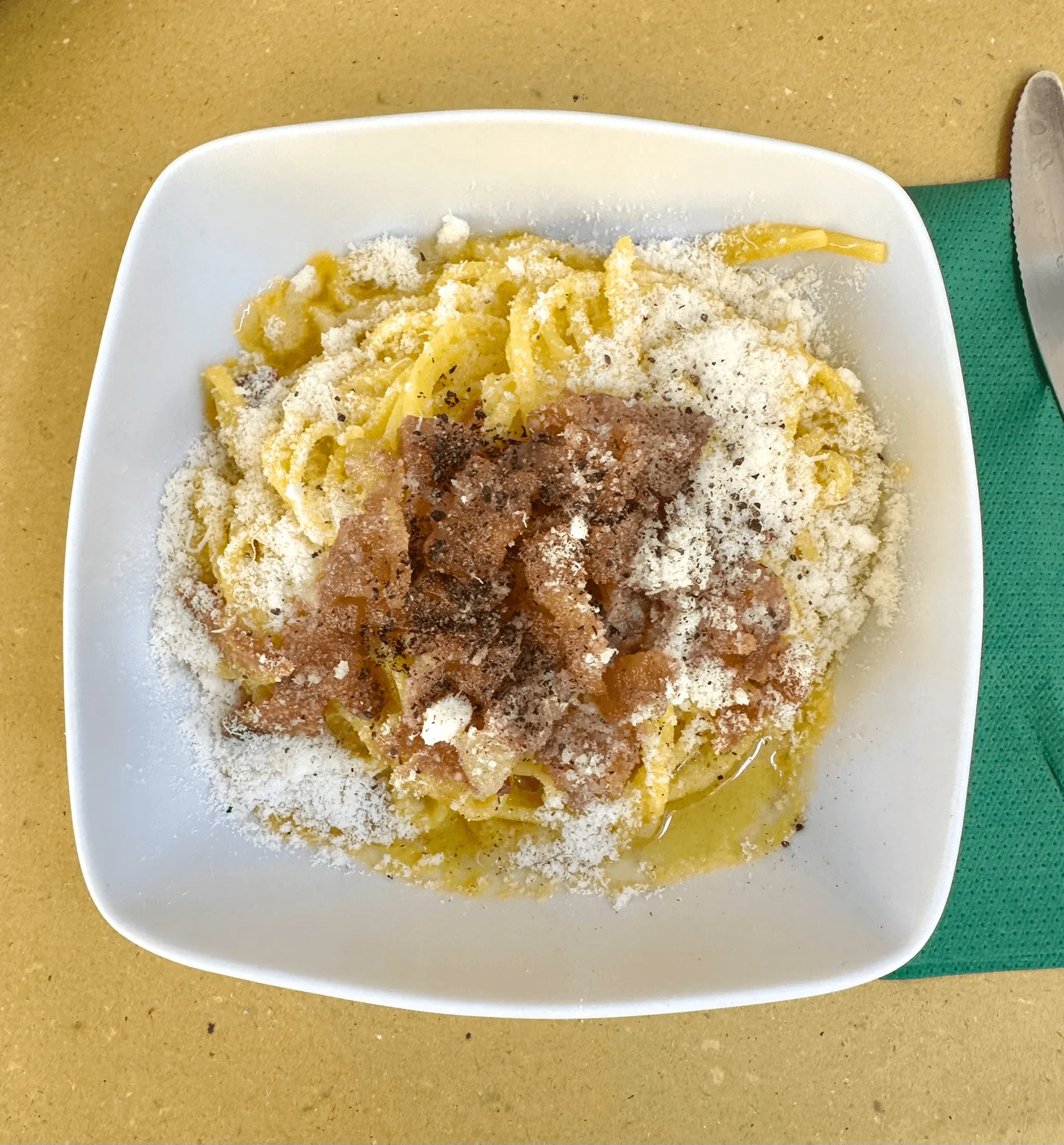 Carbonara at Osteria La Sol Fa in Rome