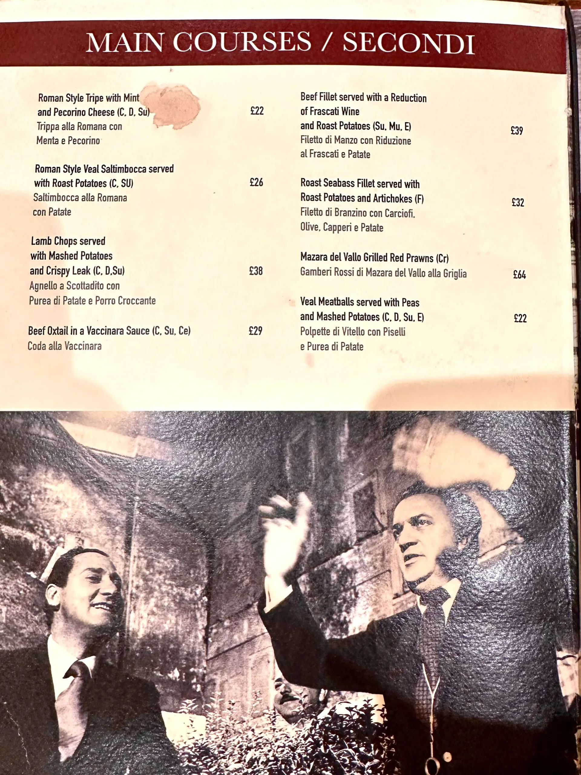 Osteria Romana - menu photos - 1