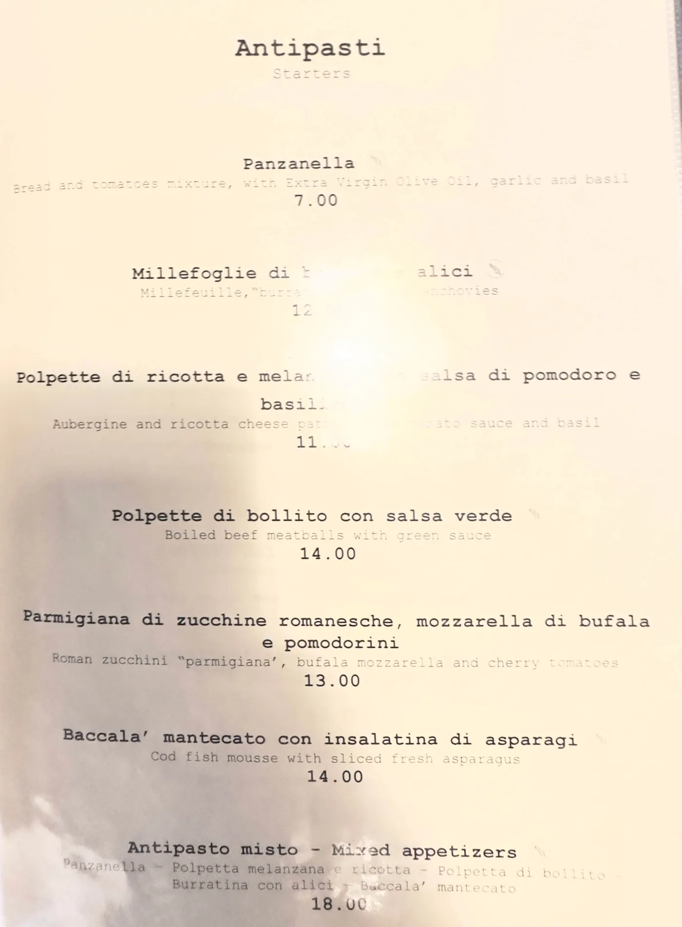 Hosteria Grappolo D'Oro - menu photos - 7
