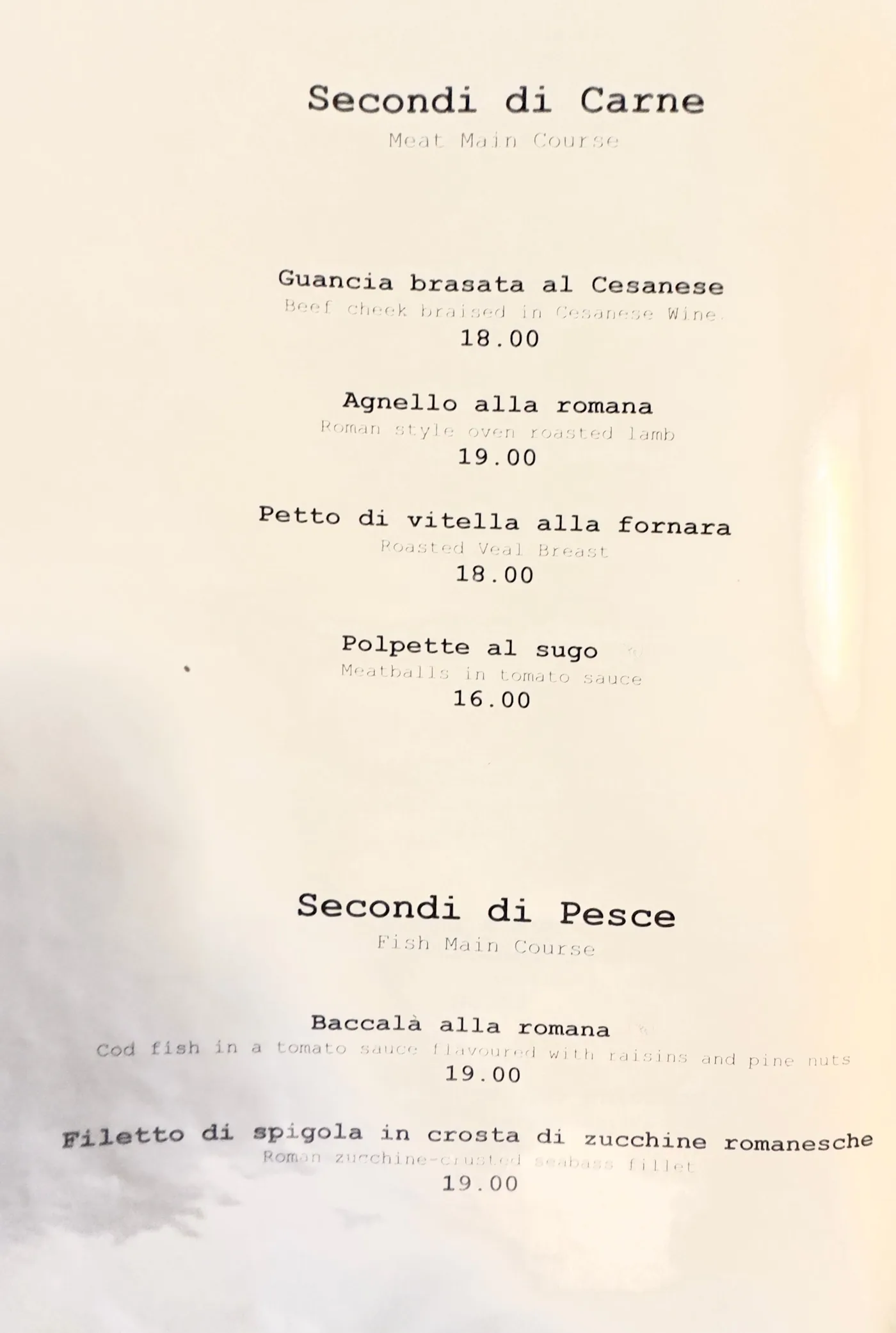 Hosteria Grappolo D'Oro - menu photos - 6