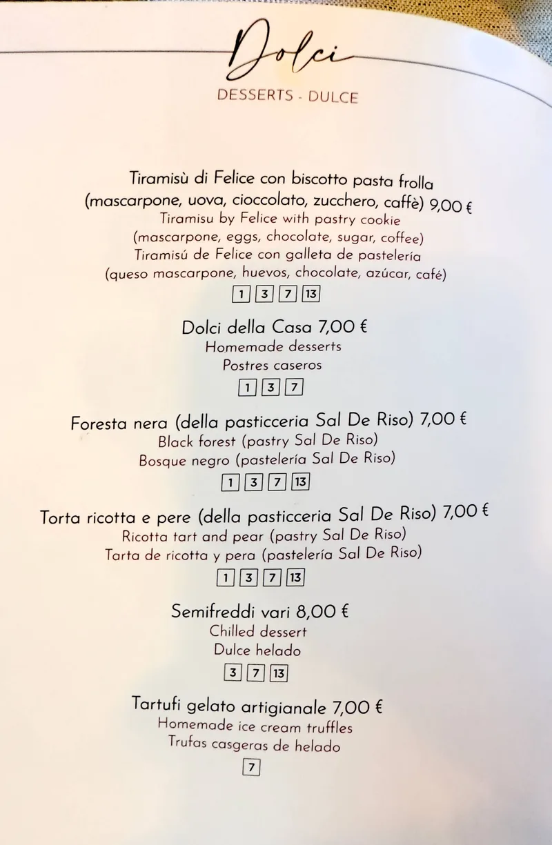 Felice a Testaccio - menu photos - 5 Felice a Testaccio - menu photos - 5