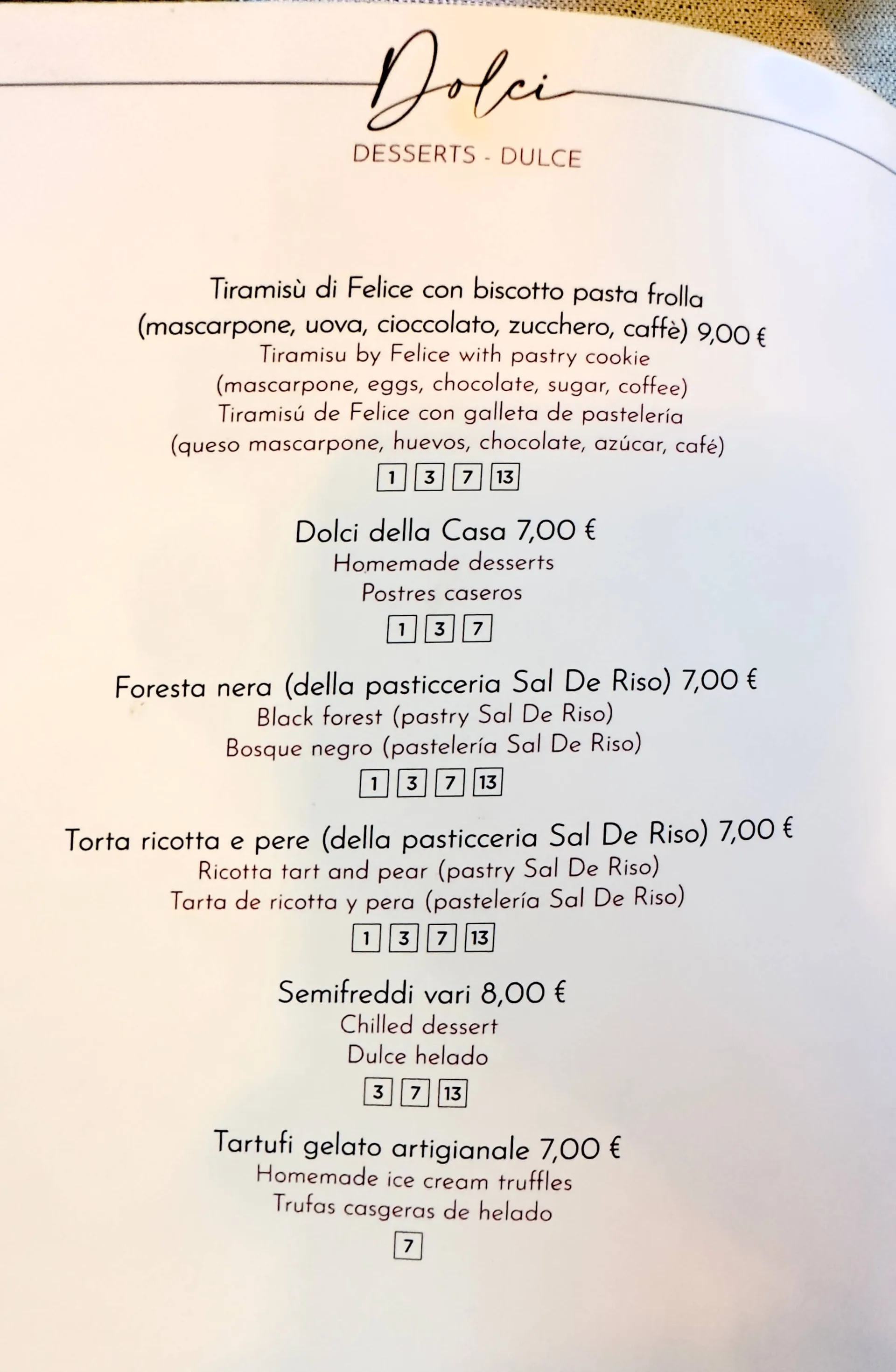 Felice a Testaccio - foto menu - 2