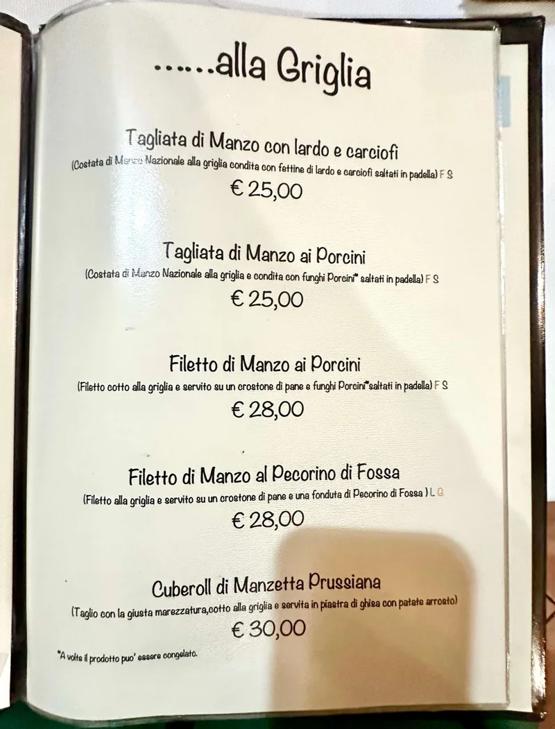 Trattoria Da Danilo - menu photos - 1