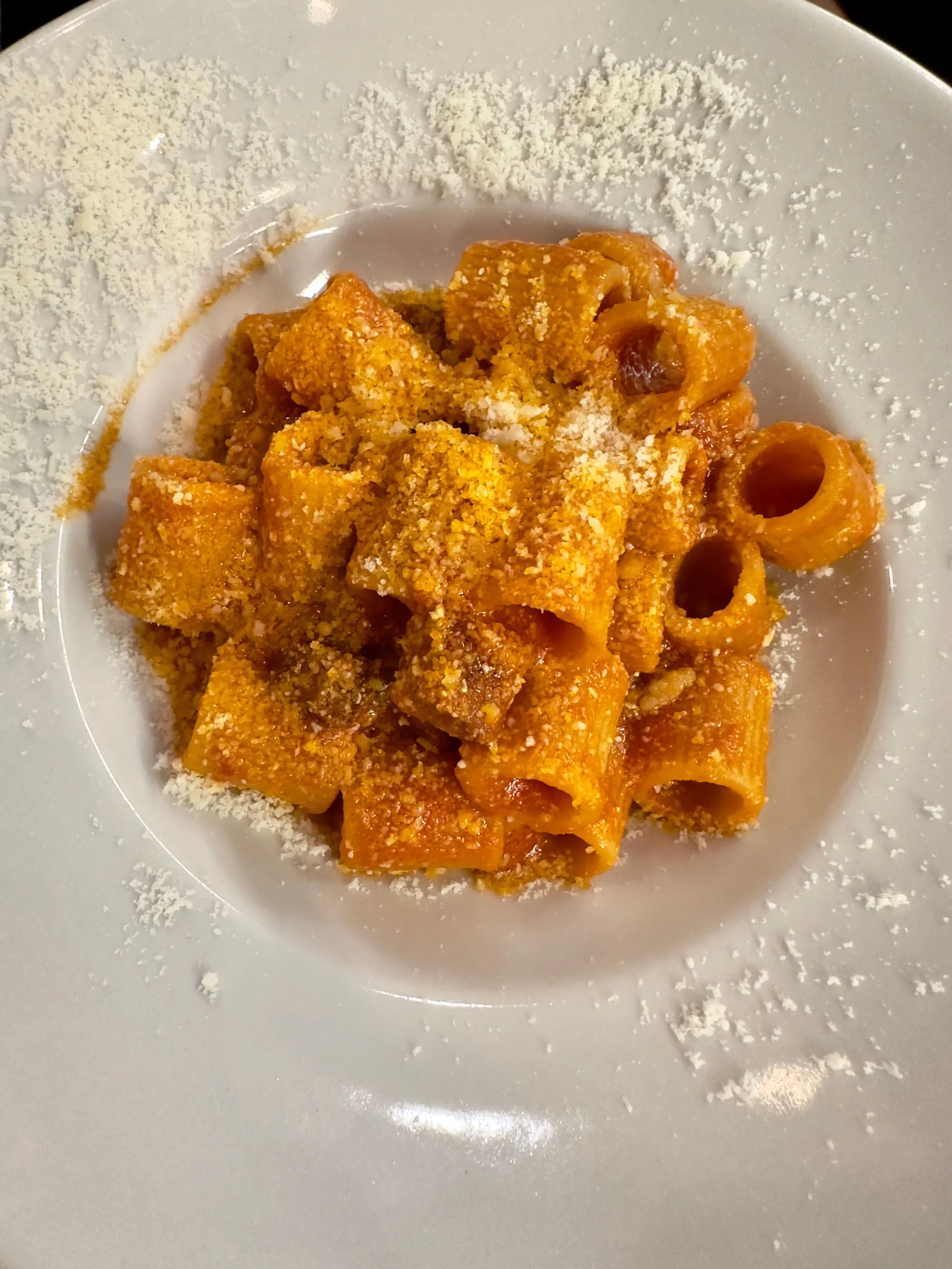 Amatriciana en Roscioli Salumeria con Cucina en Roma
