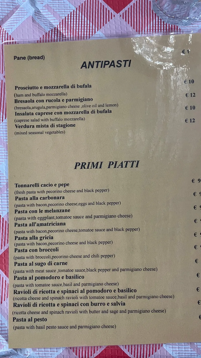 Da Tonino - Trattoria Bassetti - menu photos - 1 Da Tonino - Trattoria Bassetti - menu photos - 1