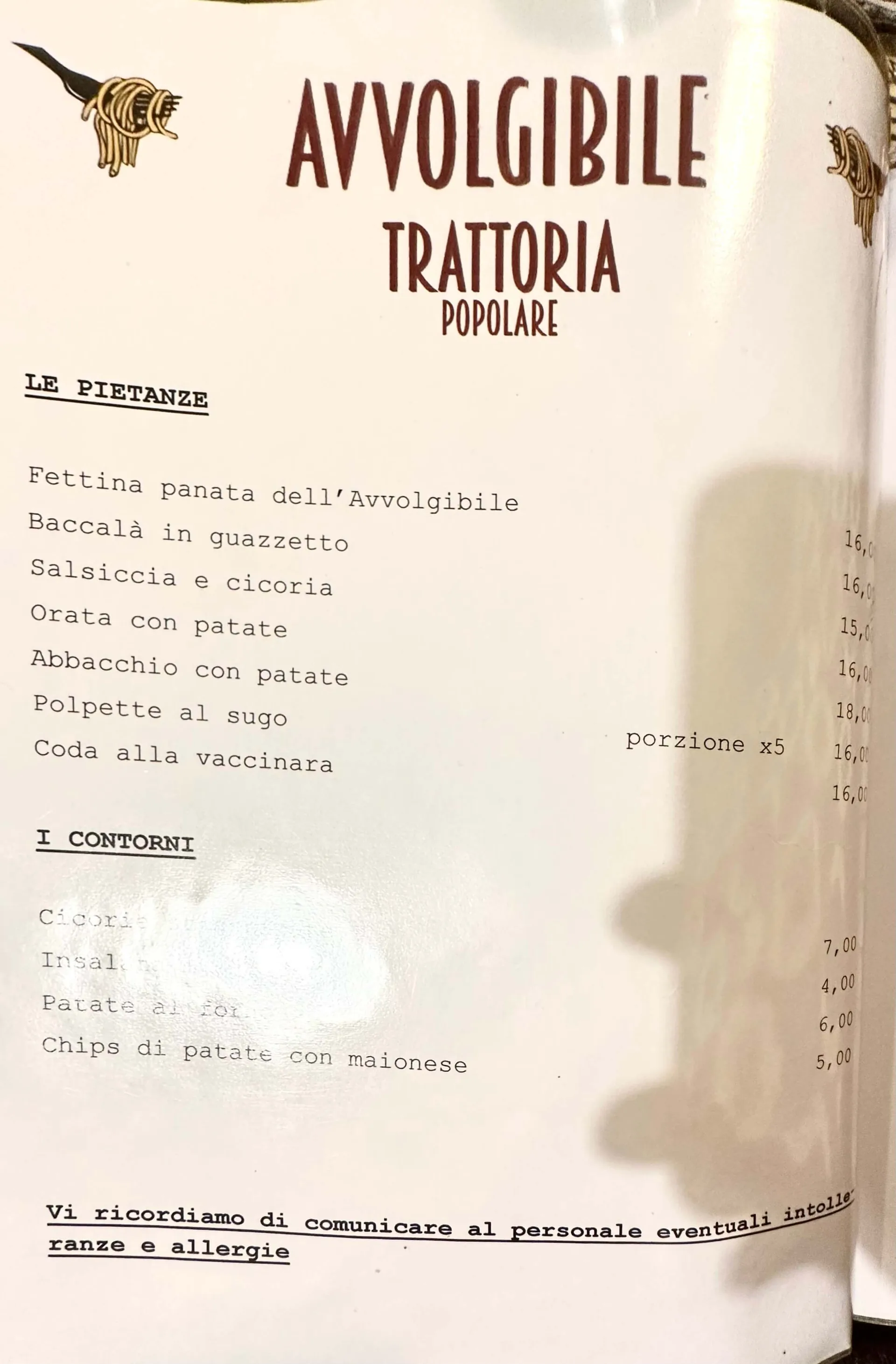 Trattoria L'avvolgibile - foto menu - 3