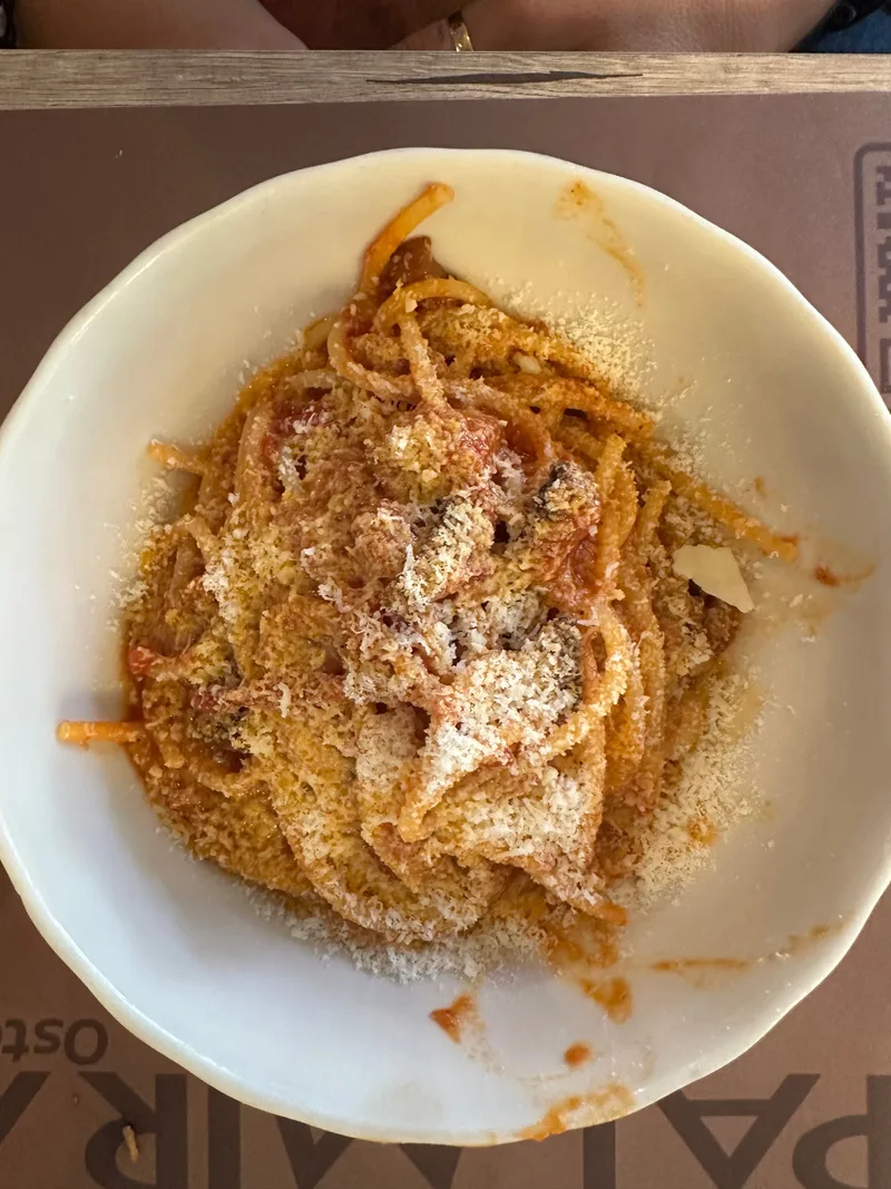 Amatriciana at Osteria Palmira in Rome