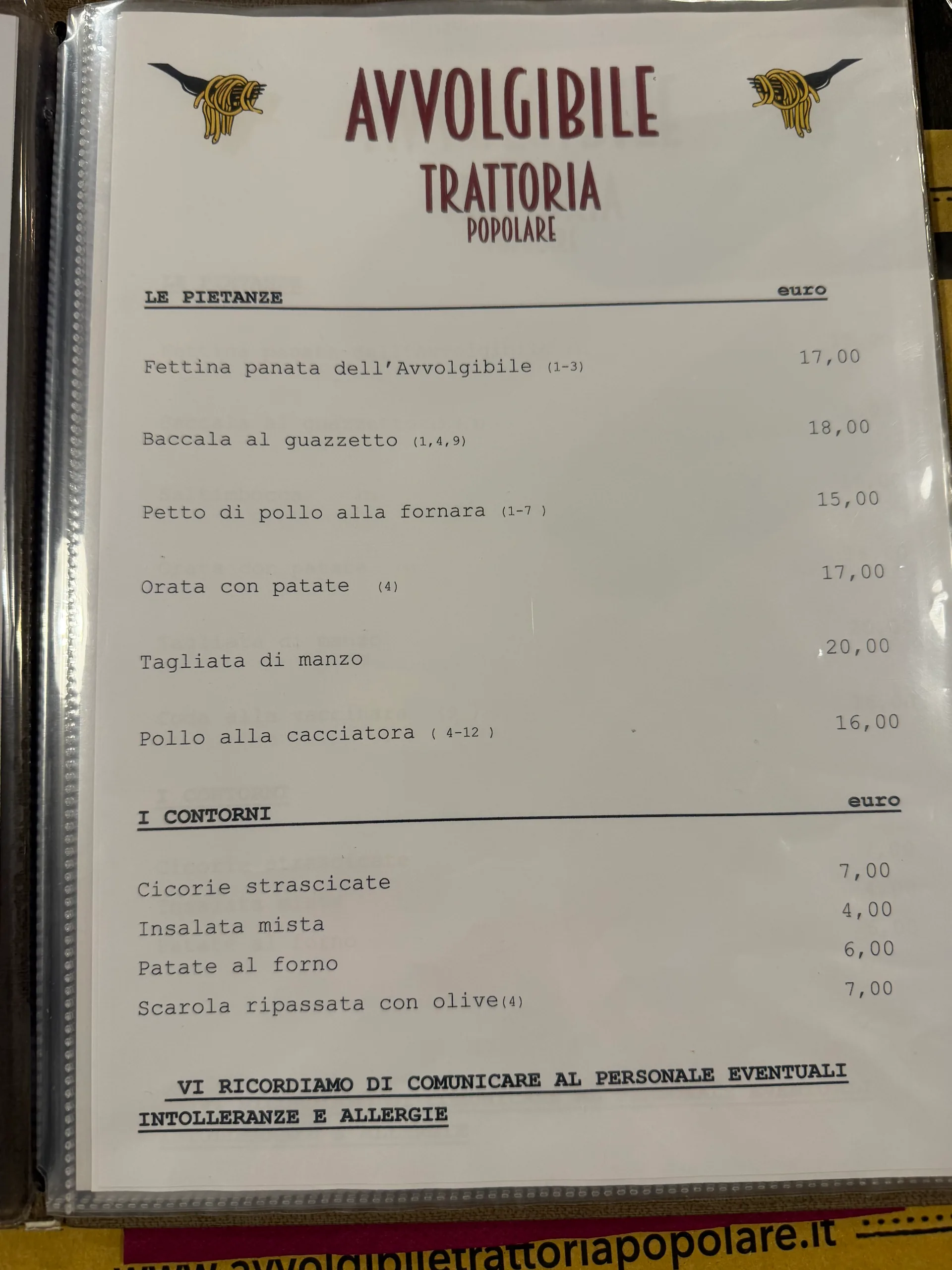 Trattoria L'avvolgibile - menu photos - 3