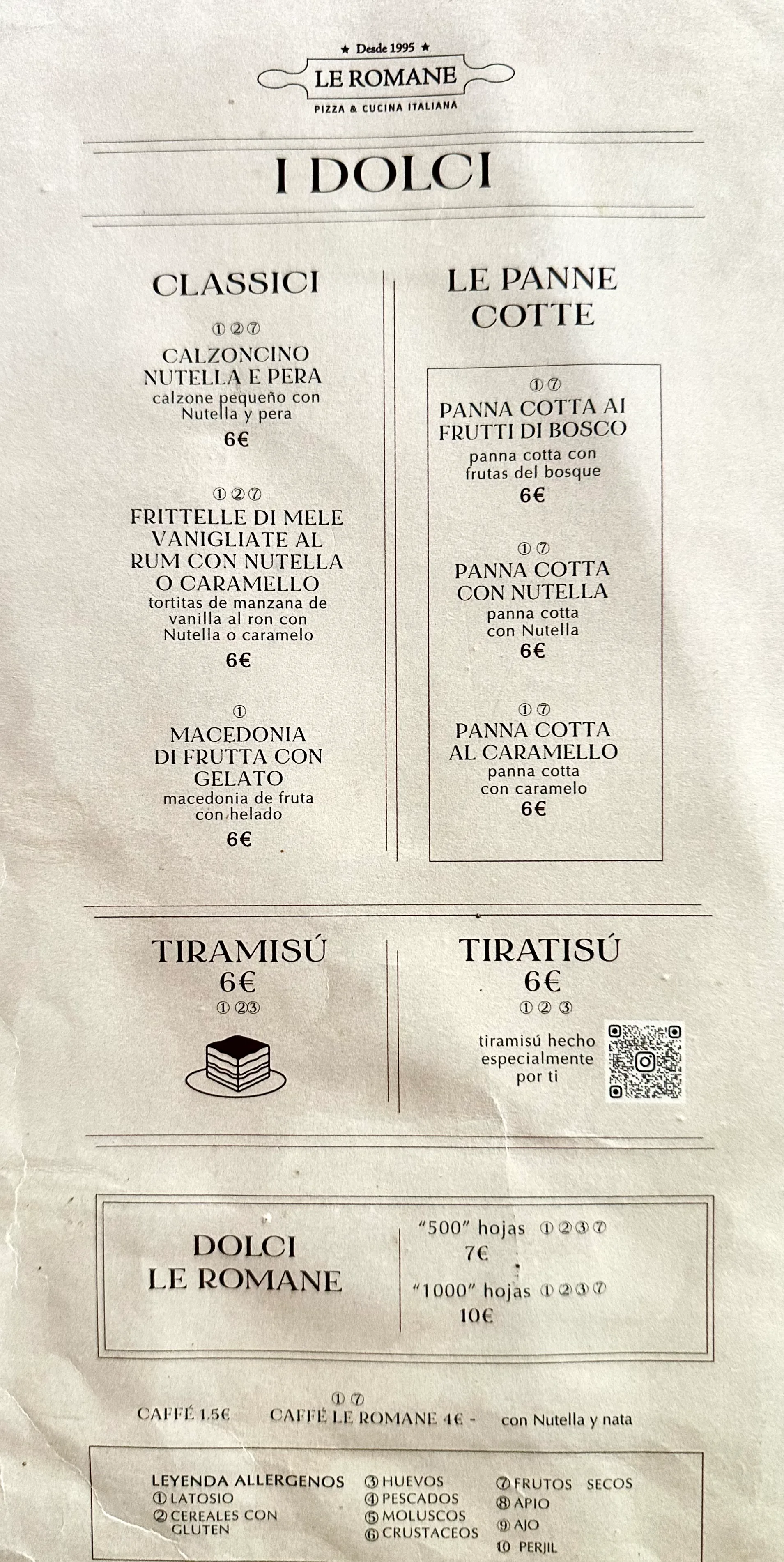 Le Romane - menu photos - 2