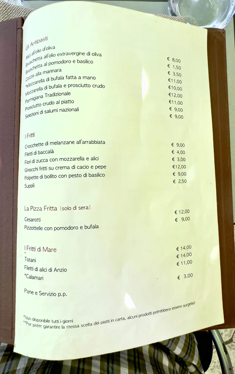 Da Cesare al Casaletto - menu photos - 2