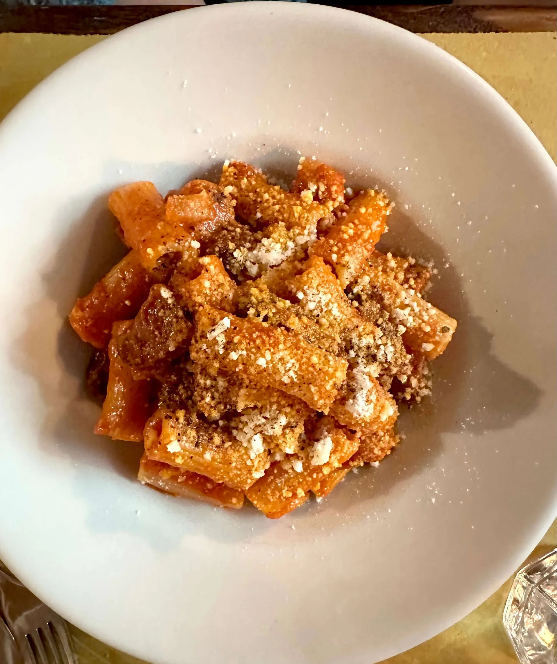 Amatriciana en Trattoria Pennestri  en Roma