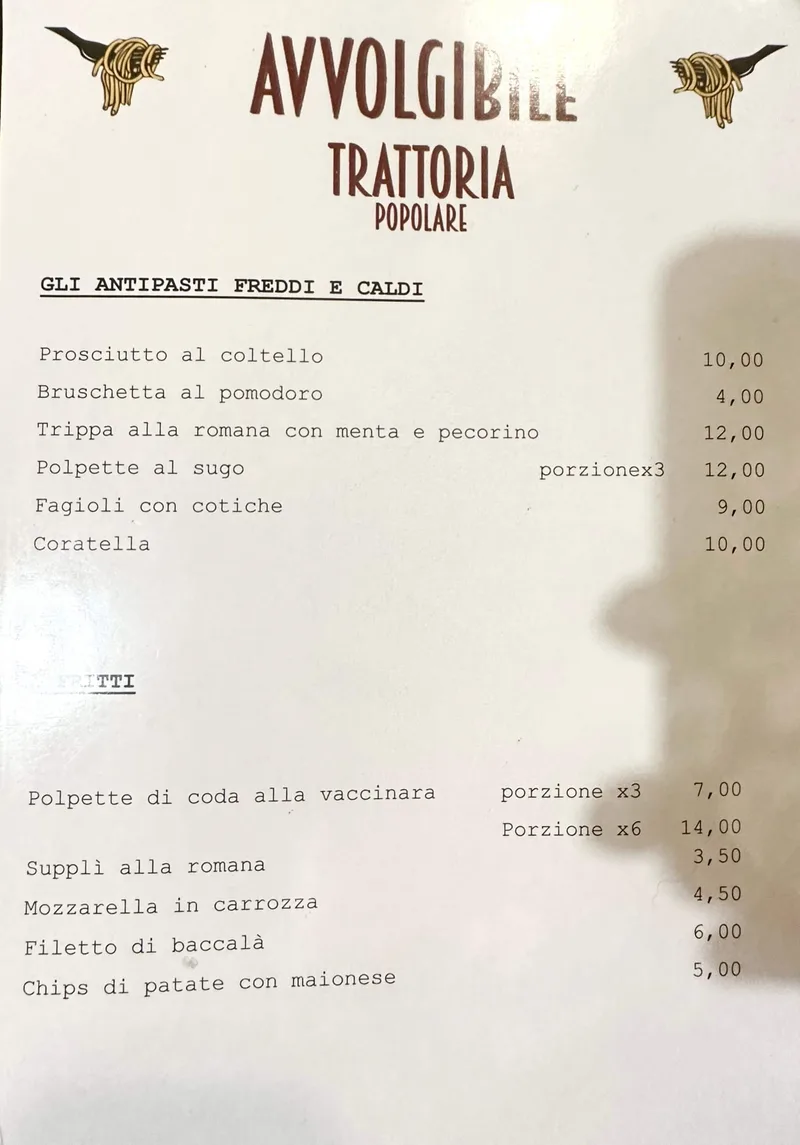 Trattoria L'avvolgibile - menu photos - 2