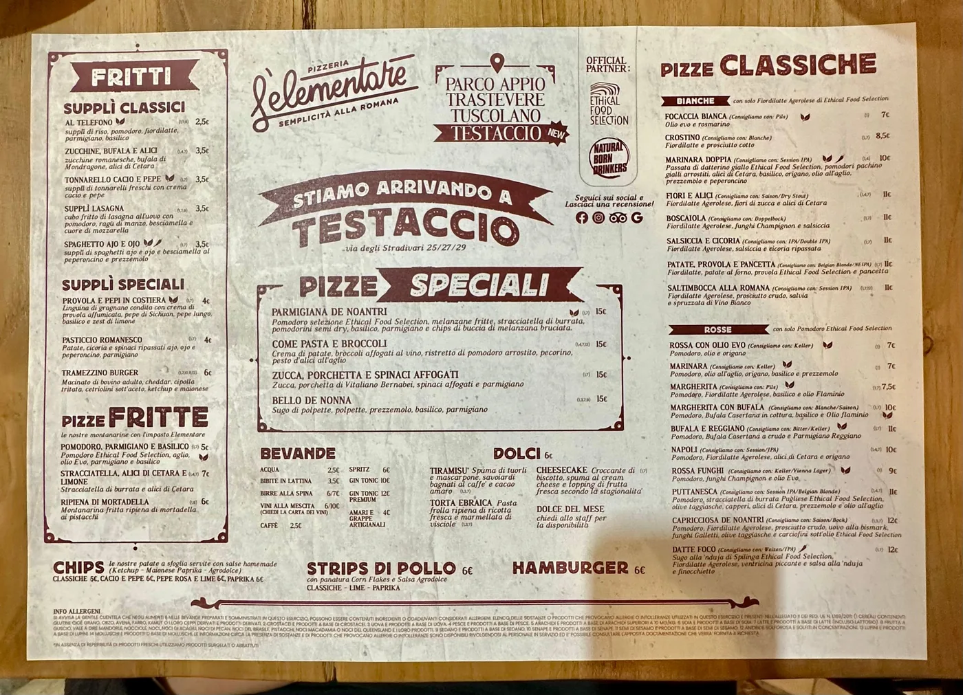 L'elementare - Tuscolana - menu photos - 1