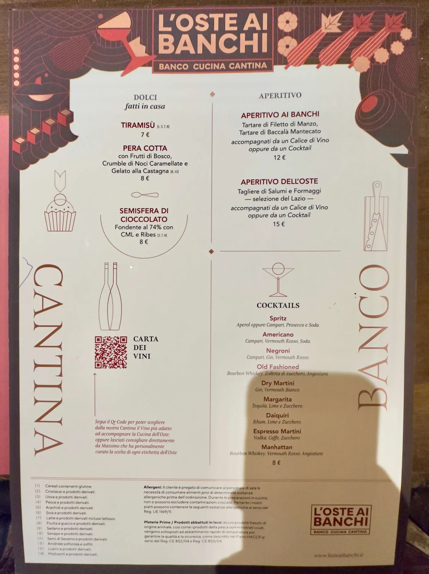 L’oste ai banchi - menu photos - 1