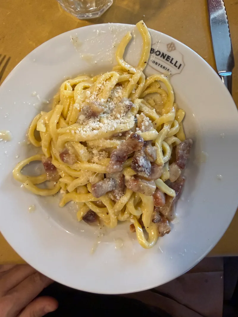 Gricia pasta - Osteria Bonelli