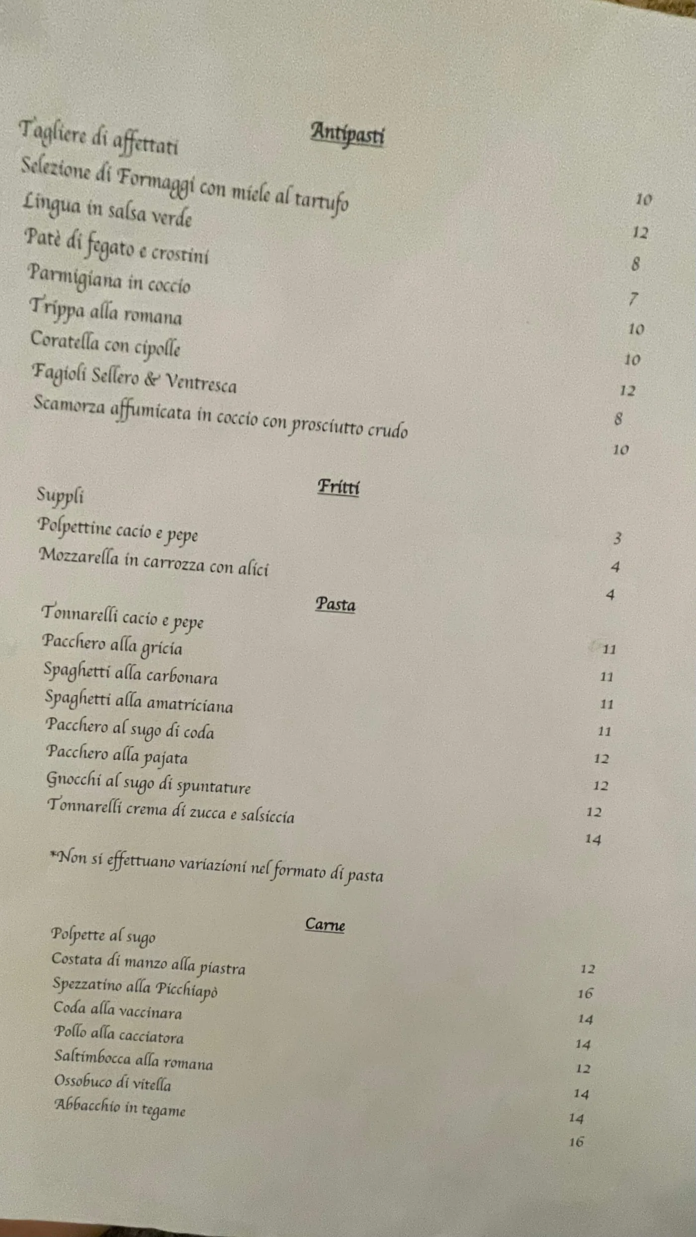 Sellero e Ventresca Due - menu photos - 2