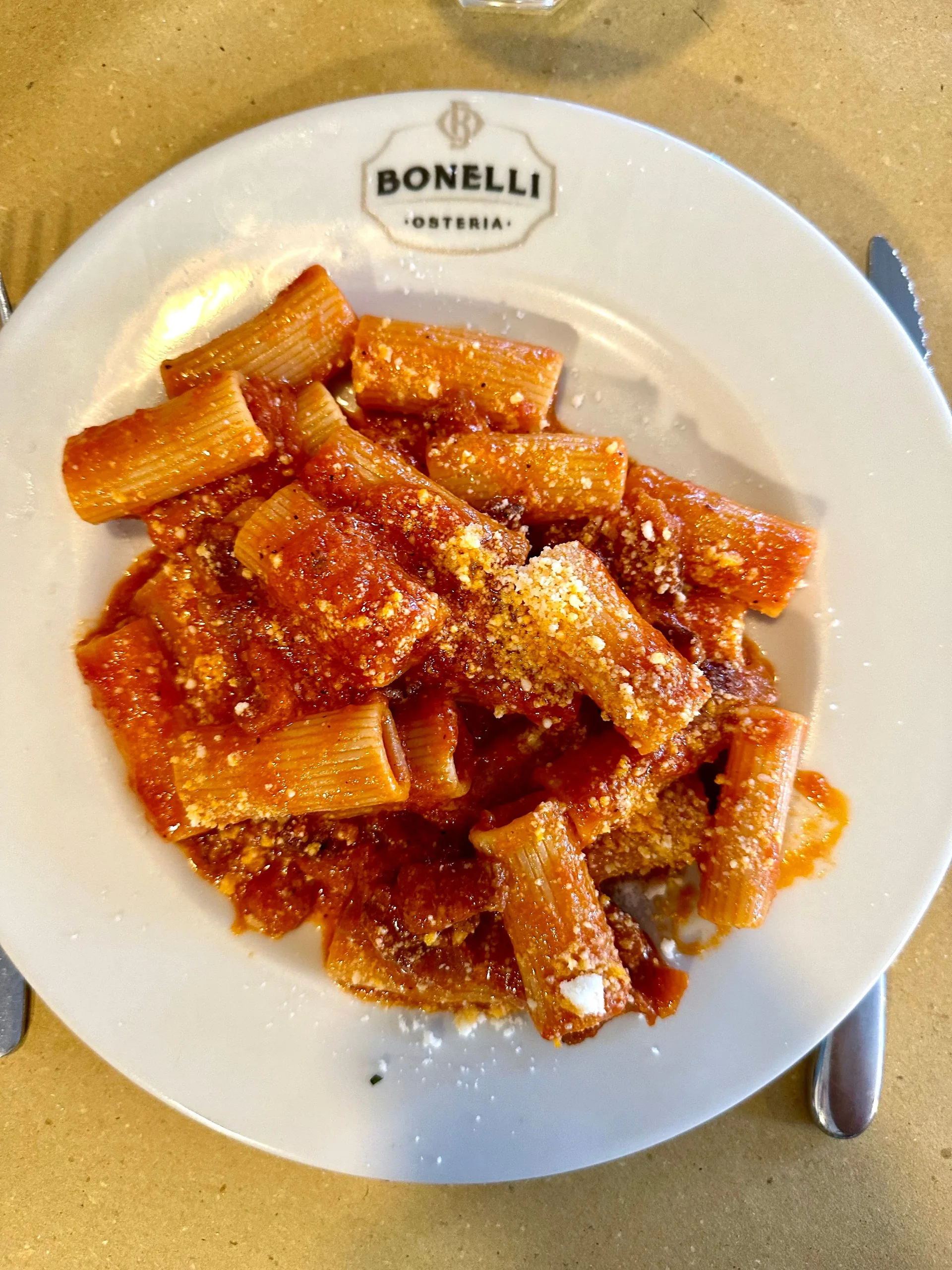 Amatriciana di Osteria Bonelli di Roma