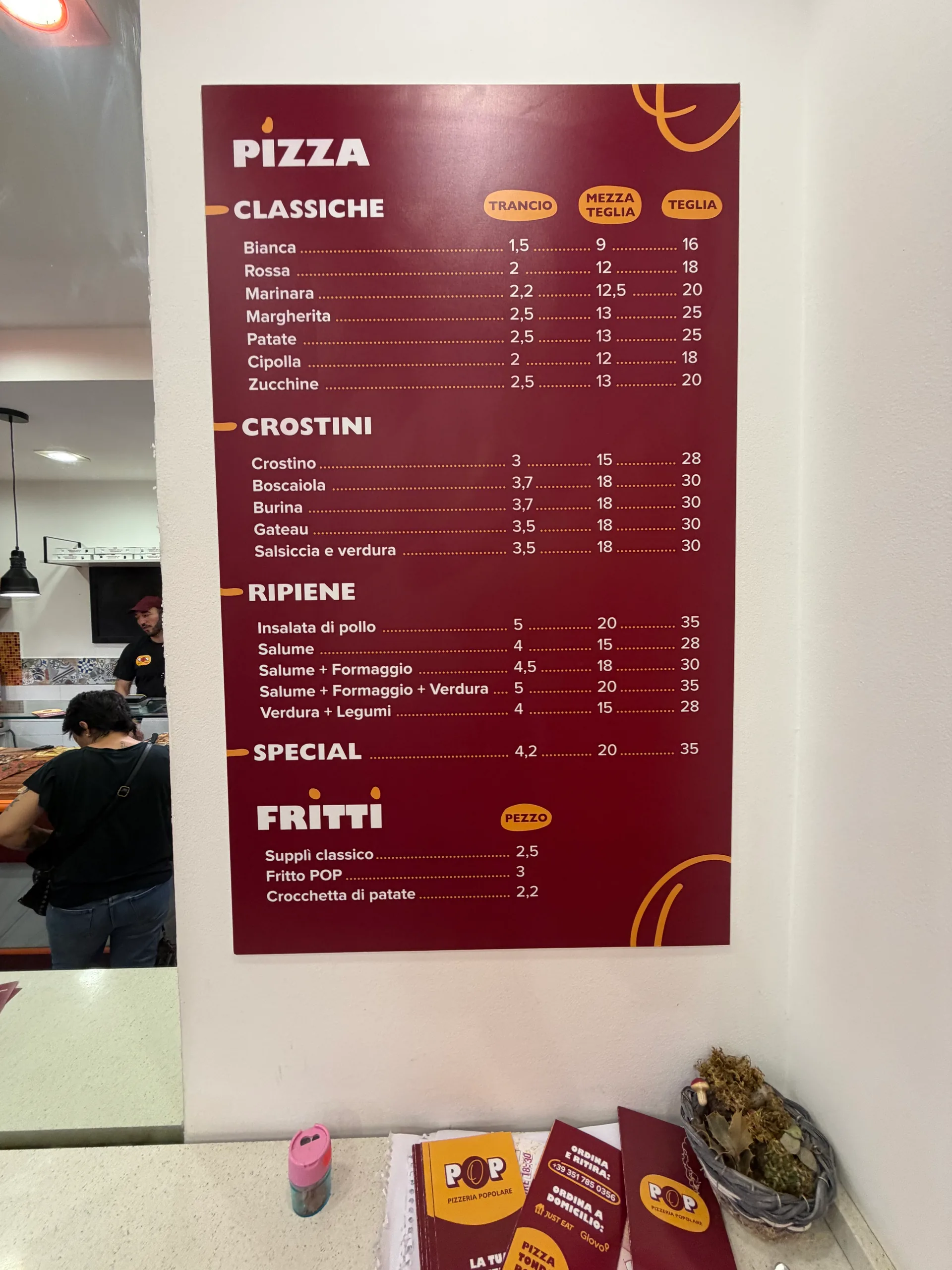 POP Pizzeria Popolare - foto menu - 1